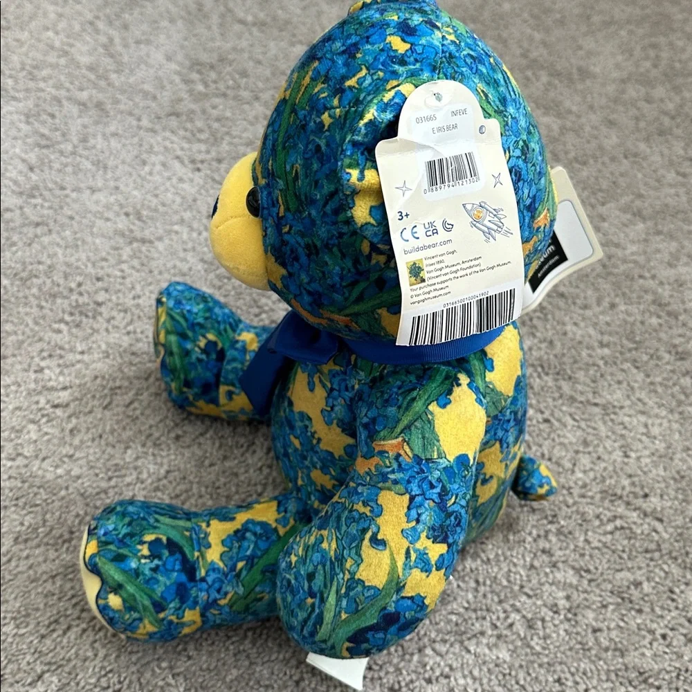 Build A Bear Van Gogh Museum Amsterdam Irises Bear Plush NWT - Picture 5 of 6